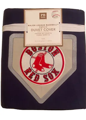 Pottery Barn Teen MLB Boston Red Sox Twin Duvet Cover • $65