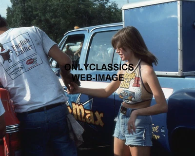 $23.71 • Buy 1976 Sexy Pam Hardy Halter Top Jungle Jim Lieberman Drag Racing Funny Car Photo