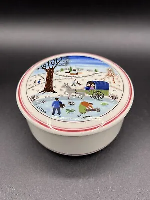 Villeroy & Boch “Naif Christmas” Covered Trinket Candy Dish Luxembourg • $20
