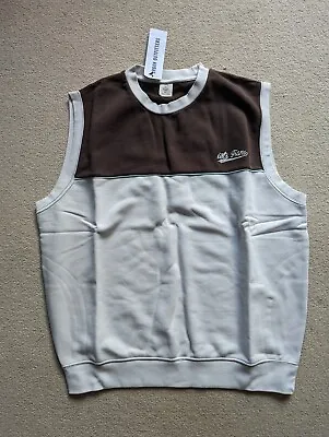 Urban Outfitters Iets Fran Sleeveless Pullover Top Men's Size Small Brown And... • £18