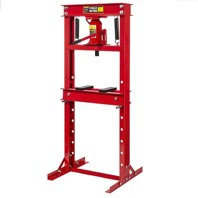 Industrial 20 Ton Capacity Floor Type Hydraulic Shop Press H-Frame Steel Red • $349.95