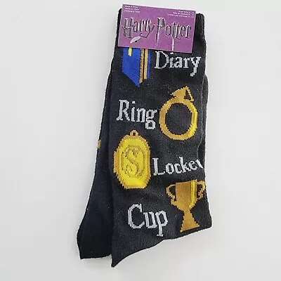 HORCRUX Harry Potter Socks Sizes 6-12 Ring Diary Locket Cup Snake Tiara NEW • £6.74