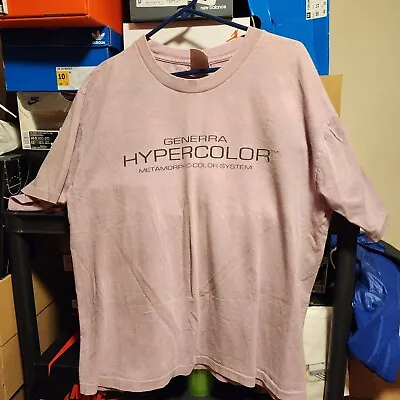 Hypercolor Vintage T Shirt Size M Single Stitch Color Change Light Purple Pink  • $100