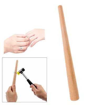 Wooden Ring Mandrel Sizer Stick Wire Working Jewelry Making Metal Forming Tool • £5.94