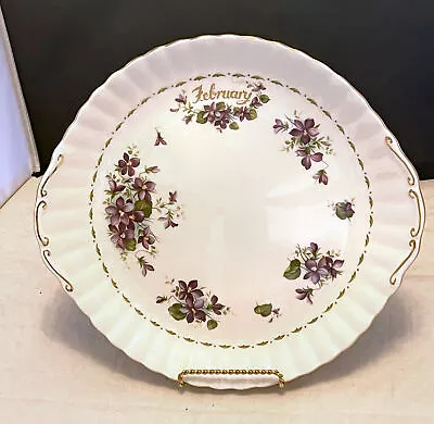 $30 • Buy Royal Albert Flower Of The Month Bone China Cake Plates