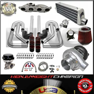 Turbo Kit T3/T4 06-11 CIVic Si K20Z3 FG2 Accord TSX CRV FMIC WG BOV Manifold BK • $673.50