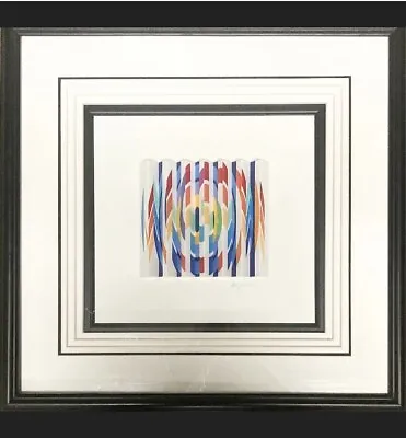 $6000 • Buy Yaccov Agam Polomorph Signed And Numbered “A Rainbow Message Blessing”
