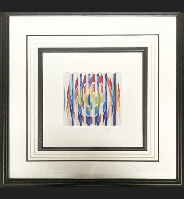 $6000 • Buy Yaccov Agam Polomorph Signed And Numbered “A Rainbow Message Blessing”