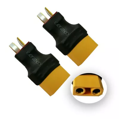 2pcs No Wires Connector XT90 / XT-90 Female To Male Deans T-Plug Adapter RC • $8.99