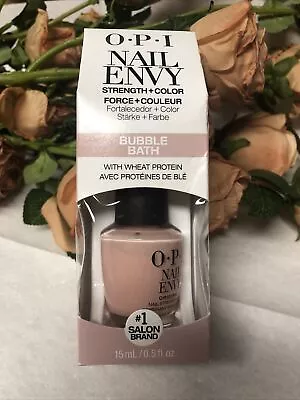 £11.99 • Buy OPI Nail Envy Nail Strengthener Bubble Bath Formula 15ml **BRAND NEW & BOXED**
