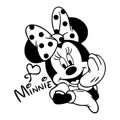 Disney Minnie Mouse Permanent Sticker Decal Oracal 651 4  CHOOSE COLOR • $4