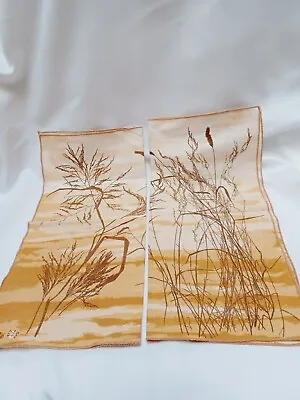 Vintage Vera Neumann Cotton 2 Napkins Original Sand Dune Tall Grass NBU HTF  • $19.99