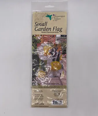 New Hummingbird Haven Daffodils Butterflies Garden Flag Sealed NIP • $7.50