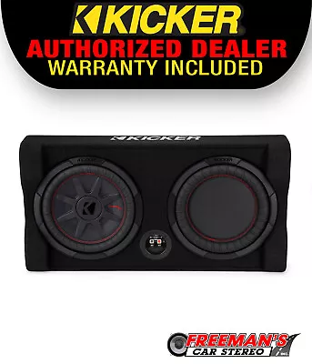 Kicker 48TRTP102 10  Thin Down Firing Subwoofer And Enclosure 2-Ohm • $269.96