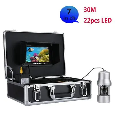 Fish Finder 7 Inch Color Screen 3.6mm 30m Underwater Fishing Video Camera LEDs • $249
