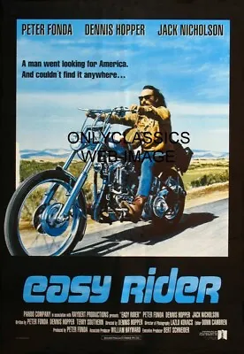 1969 Easy Rider Harley Davidson Motorcycle Chopper 12x18 Poster Dennis Hopper • $16.96
