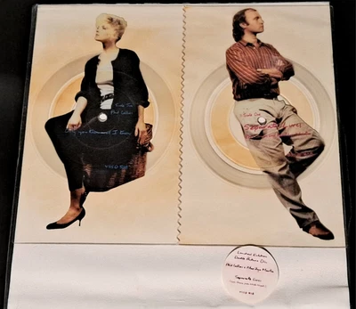 £15 • Buy Phil Collins - Separate Lives - Rare Uk 2 X Interlocking Shaped Picture Discs