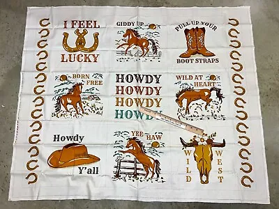 Western Cowboy MODA Ponderosa 100% Cotton Fabric By The Panel 36 X 44 20869 11 • $8.25