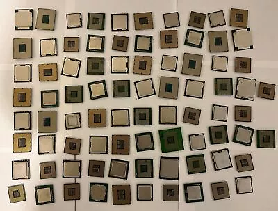 Lot Of 74 Computer Processors Intel Xeon CPU Computer Parts Read X5460 E5205 • $397.99