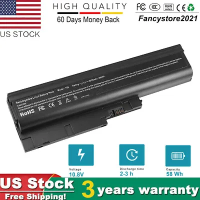 ✅New Battery For IBM ThinkPad R60 R61 R61I R61E T60 T60P T61 T61P T500 W500 Z60M • $16.99