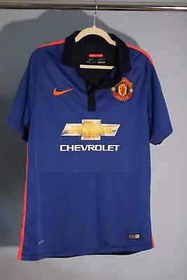 Manchester United 2014 2015 3rd Kit Red Devils Nike Jersey Men L England Soccer • $20.99