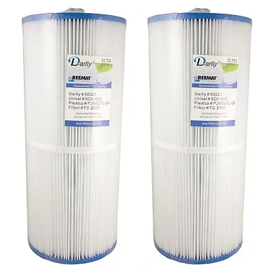 2x Hot Tub Spa Filter - Fits Jacuzzi J300 J400 PJW60TL-2A & More - SC702 • £69.99