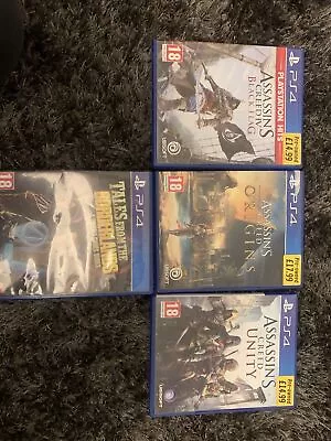 £1.20 • Buy PS4 Games Bundle - Assassin's Creed Black Flag Origins Unity Borderlands