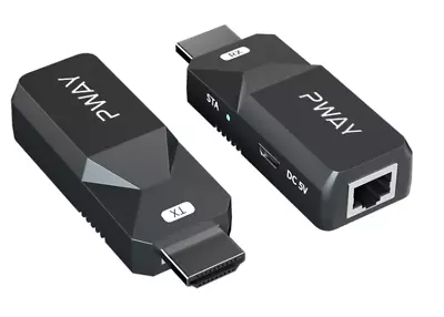 HDMI Extender 165ft Audio Video 1080P Over Cat5 Cat6 Ethernet Cable Transmit • $36.38