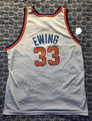 $40.25 • Buy Vintage New York Knicks Patrick Ewing Jersey Size 48 Basketball  Champion NBA 