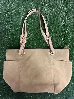 Michael Kors Women's Designer Brown Tan Leather Handbag Purse • $29.99