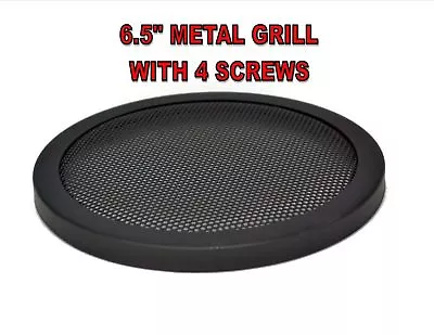 6.5 Inch Speaker Metal Mesh Grills 1 Piece DJ Car Audio W/ Clips & Screws GT-6.5 • $8.95