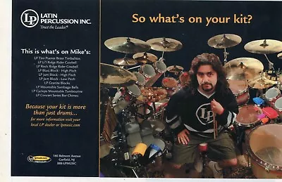 2003 Small Print Ad Of LP Latin Percussion Drum Setup Mike Portnoy Dream Theater • $9.99