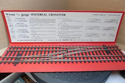 G&r Wrenn 00 Gauge Crossover Track Section Nickel Silver Unused Old Stock • £29.99