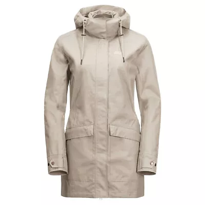 Jack Wolfskin Womens Rocky River Coat Hooded Jacket 1111221 6260 • £65.79