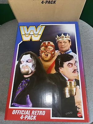 Mattel - WWE -Retro 4-pack Vader UnderTaker Paul Bearer Jerry Lawler BOX ONLY • $17.99