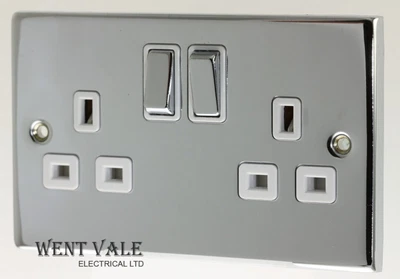 £27.95 • Buy Click Deco Victorian - VPCH536WH - 13a Double Pole Twin Switched Socket Outlet