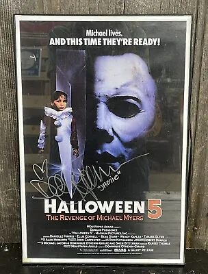 SIGNED Halloween 5 The Revenge Of Michael Myers 1989 Slasher Horror Movie POSTER • $195