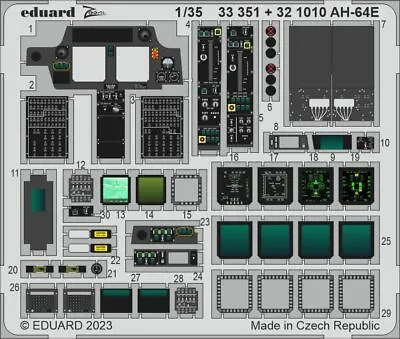 Eduard 1/35 Boeing AH-64E Apache Detail Parts For Takom Kits • $26.95