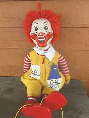 Vintage McDonalds Ronald McDonald Doll Creepy Yarn Hair Fast Food Very Poor  • $22.75