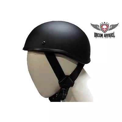 SOA Beanie Novelty Flat Black Motorcycle Half Helmet Cruiser Biker SMLXLXXL • $35.98