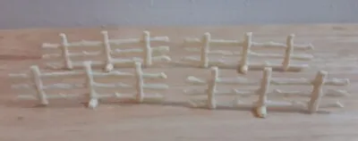 Lot Of 4 Sections Of Vintage White Tim Mee Play Set Fencing Farm Or Ranch • $8.49