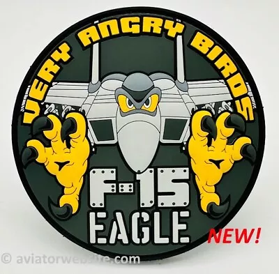  Very Angry Birds  F-15 Eagle Patch - Pvc Morale Patch • $11.95