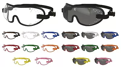 KROOPS Horse Racing Riding Jockey Cycling E-Bike Goggles | Punch Vented [TS] • £16.25