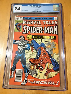 Marvel Tales #106 *cgc 9.4 White Pages 1979* Reprints 1st App Punisher Newsstand • $70.69