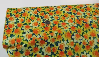 Timeless Treasures Quilt-craft Fabric DAFFODIL DANCE Yellow 2 Yds (cd-2437)Flora • $10.77