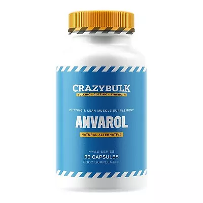 CrazyBulk ANVAROL For Cutting & Lean Muscle Supplement Natural -90 Capsules +FS • $37.75