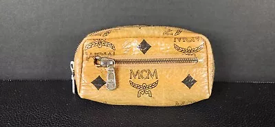 MCM Coin Purse Pouch PVC Brown Men • $39.99