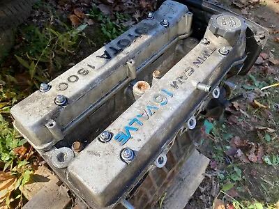 Ae86 1986 Toyota Corolla Gts 4age FWD Engine Head Block Oem Valve Cover Assembly • $850.11