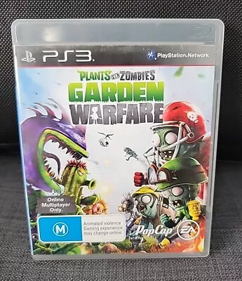 Plants Vs Zombies Garden Warfare PS3 Sony Playstation 3 Game Complete Used • $9.95