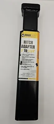 2 In. To 1-1/4 In. Hitch Adapter Maxxhaul Adaptorblack Adaptor Haul Receiver • $24